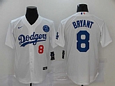 Dodgers 8 Kobe Bryant White 2020 Nike KB Cool Base Jerseys,baseball caps,new era cap wholesale,wholesale hats
